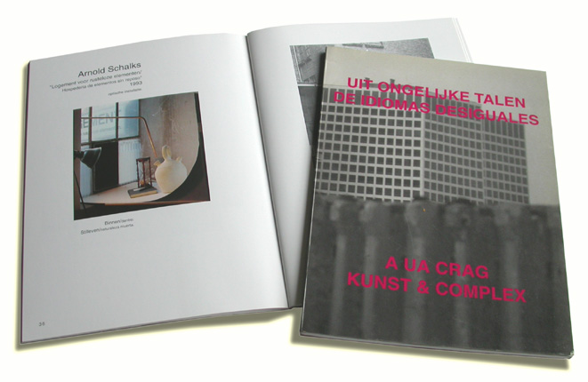 Arnold Schalks, 1993, Hospederia, Acogida de elementos sin reposo / logement voor rusteloze elementen, tentoonstelling en publicatie,  Lodgement for restless elements, exhibition and publication, Pension für ruhelose Elementen,  Ausstellung und Publikation, culturele uitwisseling, exchange project, Austauschprojekt, uit ongelijke talen, De idiomas desiguales, stichting Kunst & Complex, kunstenaarscollectief A ua Crag, Egbert van Faassen, Keileweg 26-28, Rotterdam