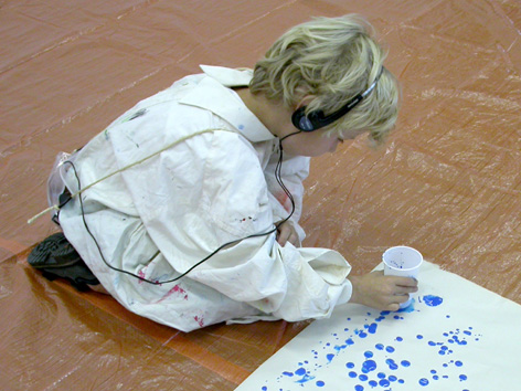 Arnold Schalks, 2005, Pollek, workshop, Jackson Pollock, Open dag, SKVR-Vrije Academie voor Beeldende Kunst, Rotterdam