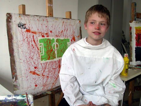 Arnold Schalks, 2008, de schilponist, der Malponist, the Paintposer, workshop schilderen, SKVR-talentenklas, Vrije Academie voor Beeldende Kunst, Rotterdam