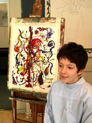 Arnold Schalks, 2008, de schilponist, der Malponist, the Paintposer, workshop schilderen, SKVR-talentenklas, Vrije Academie voor Beeldende Kunst, Rotterdam