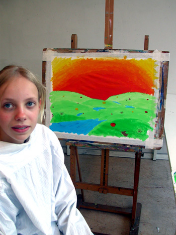 Arnold Schalks, 2008, de schilponist, der Malponist, the Paintposer, workshop schilderen, SKVR-talentenklas, Vrije Academie voor Beeldende Kunst, Rotterdam