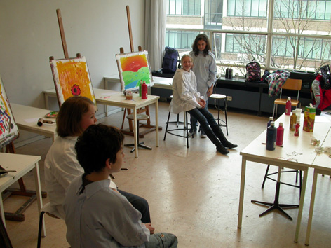 Arnold Schalks, 2008, de schilponist, der Malponist, the Paintposer, workshop schilderen, SKVR-talentenklas, Vrije Academie voor Beeldende Kunst, Rotterdam