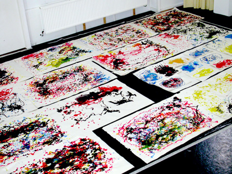 Arnold Schalks, 2005, Pollek, workshop, Jackson Pollock, Open dag, SKVR-Vrije Academie voor Beeldende Kunst, Rotterdam